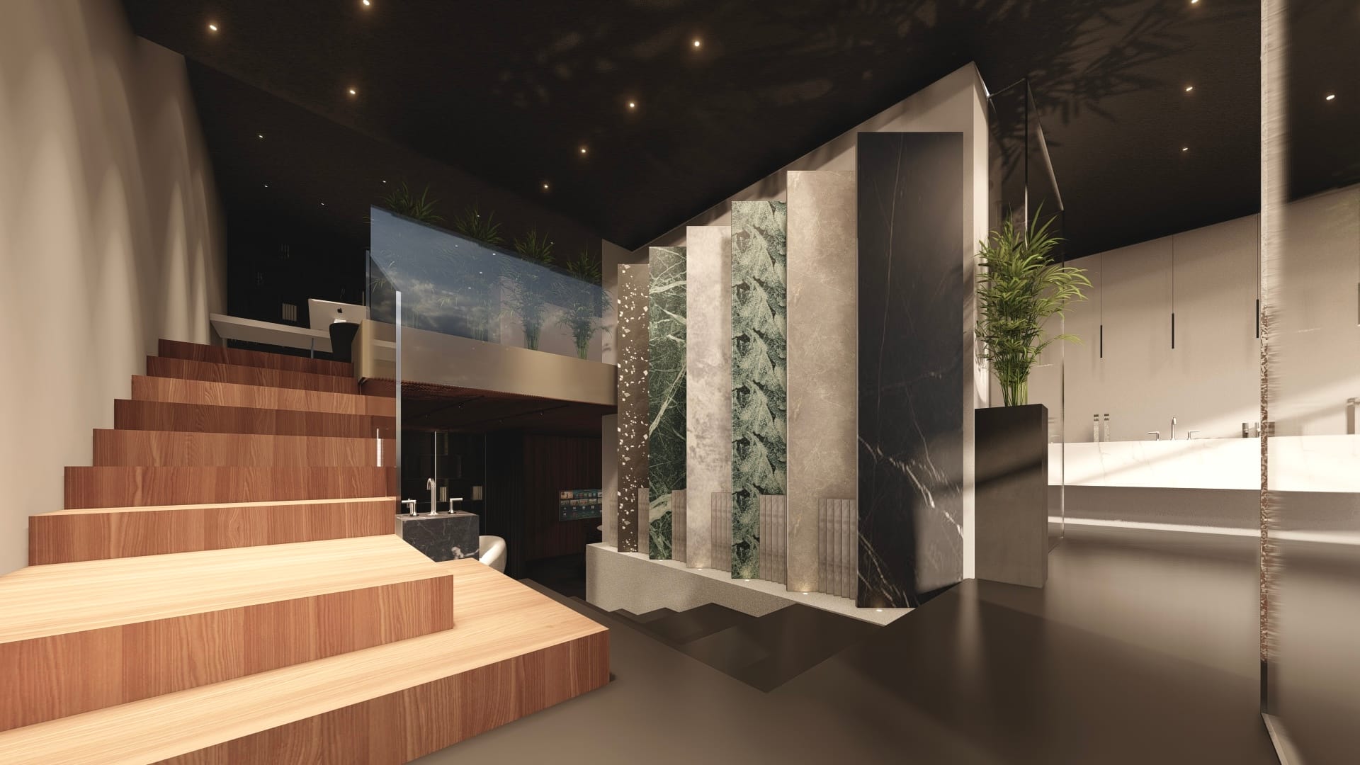 Materioteca - Sala sotterranea per la selezione dei materiali